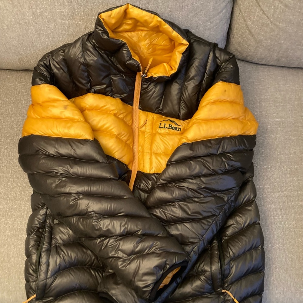 LL Bean men’s reversible down jacket